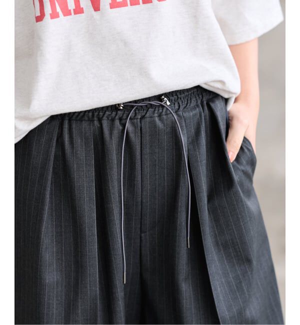 FRAMeWORK「≪予約≫TWストライプワイドパンツ」|スラックス|