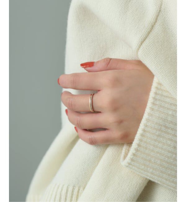 Lilas by Spick&Span「ダブルラインダイヤリング K10」|リング|