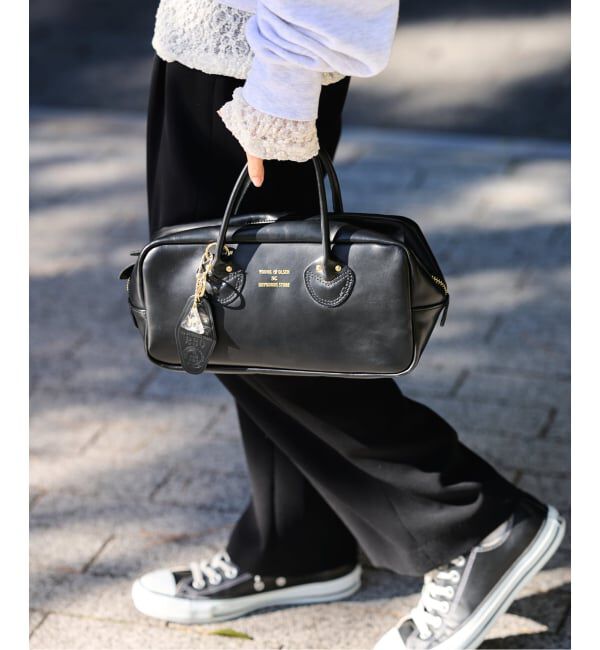 FRAMeWORK「≪追加予約≫YOUNGOLSEN /ヤングアンドオルセン 別注 CHARM WIDE BOTTLE BAG」|ショルダー・メッセンジャー|ブラック