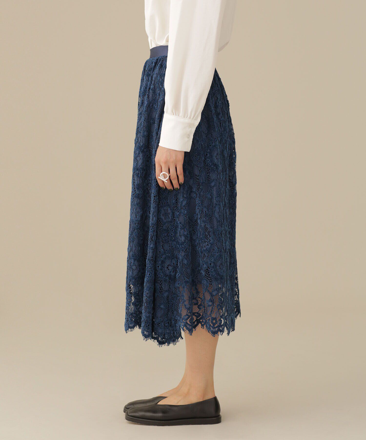 nano･universe「LB.03/モールレースギャザースカート」|スカート|