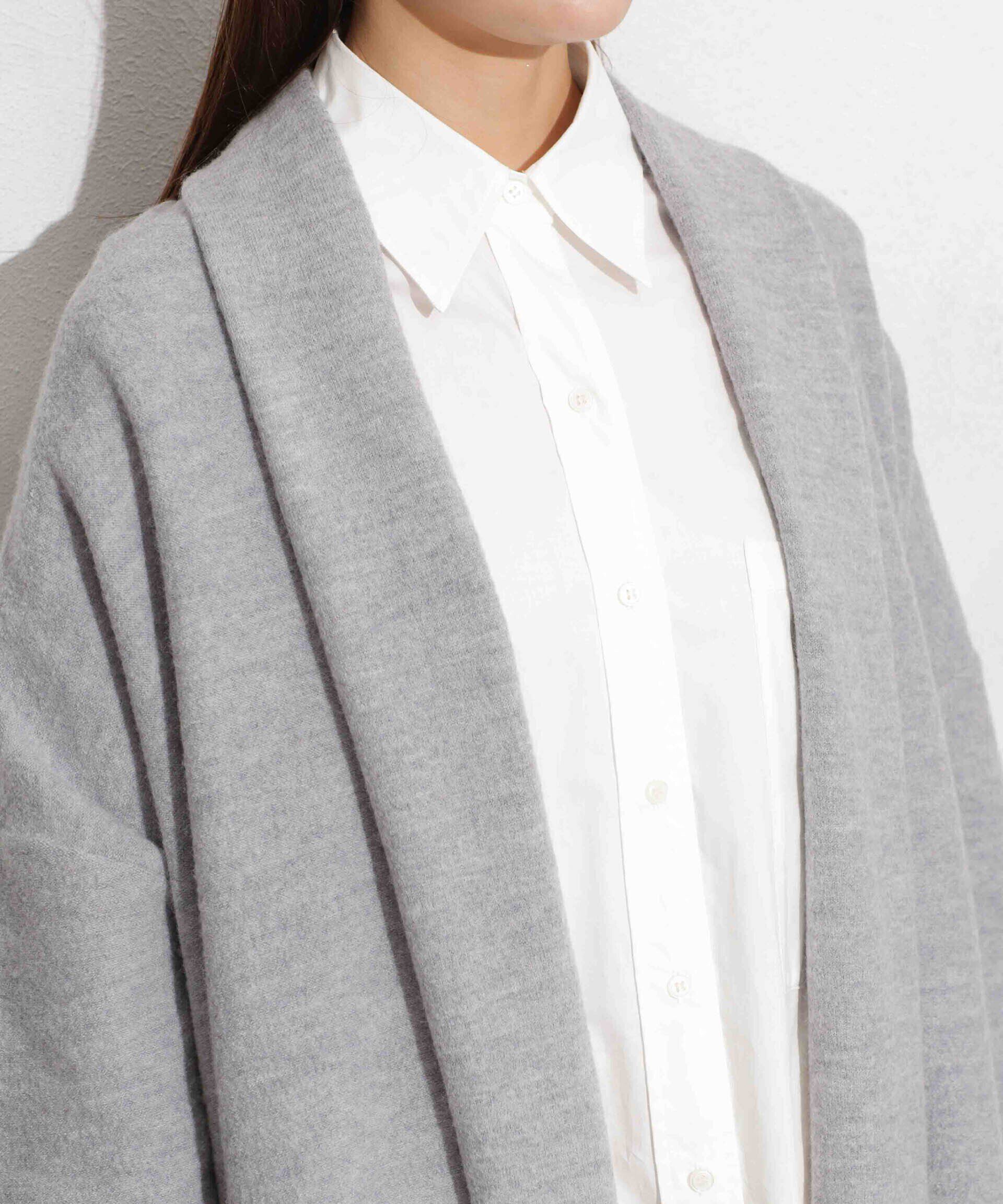 nano･universe「ウール圧縮ニットガウン」|ニット・セーター|