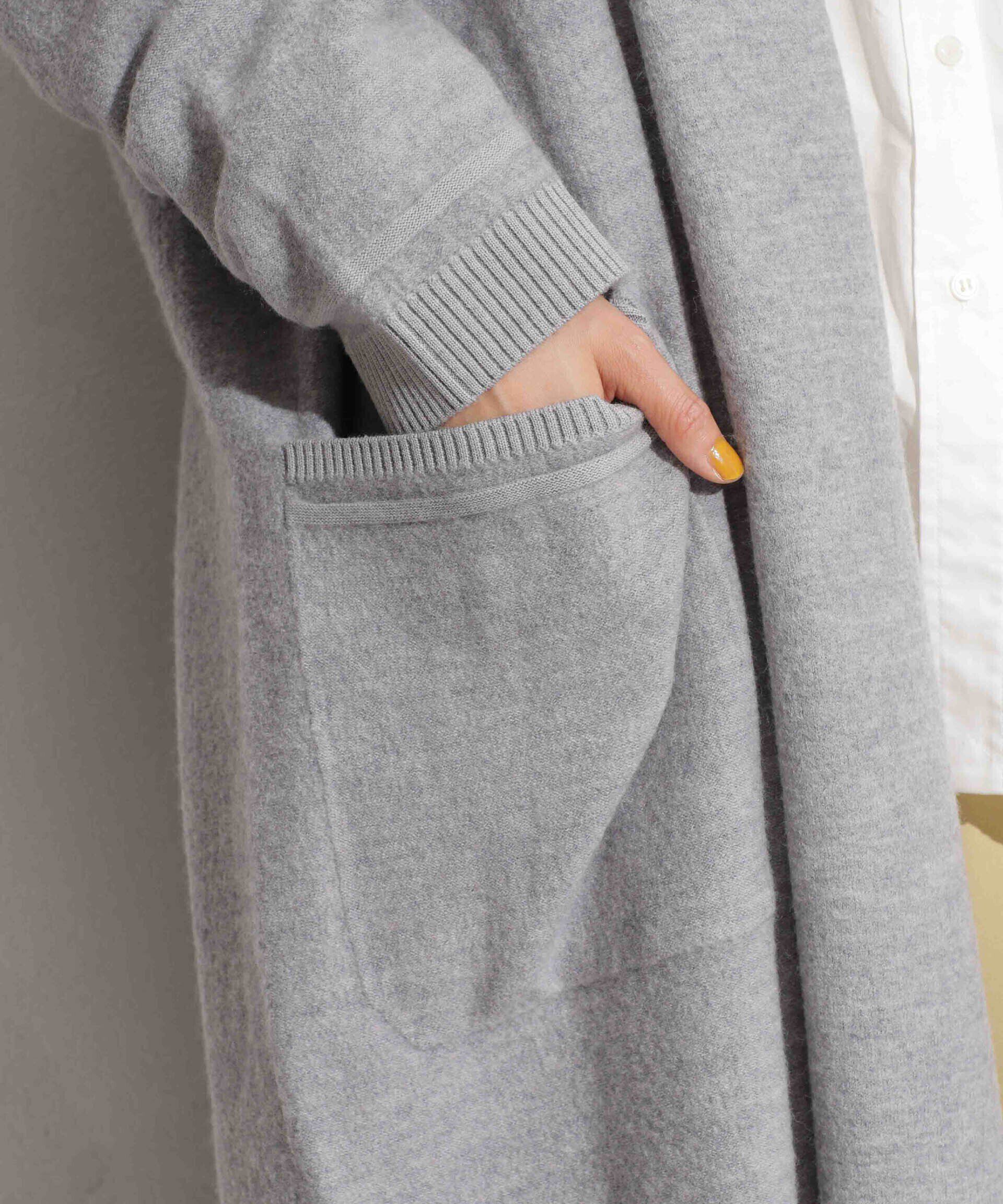 nano･universe「ウール圧縮ニットガウン」|ニット・セーター|