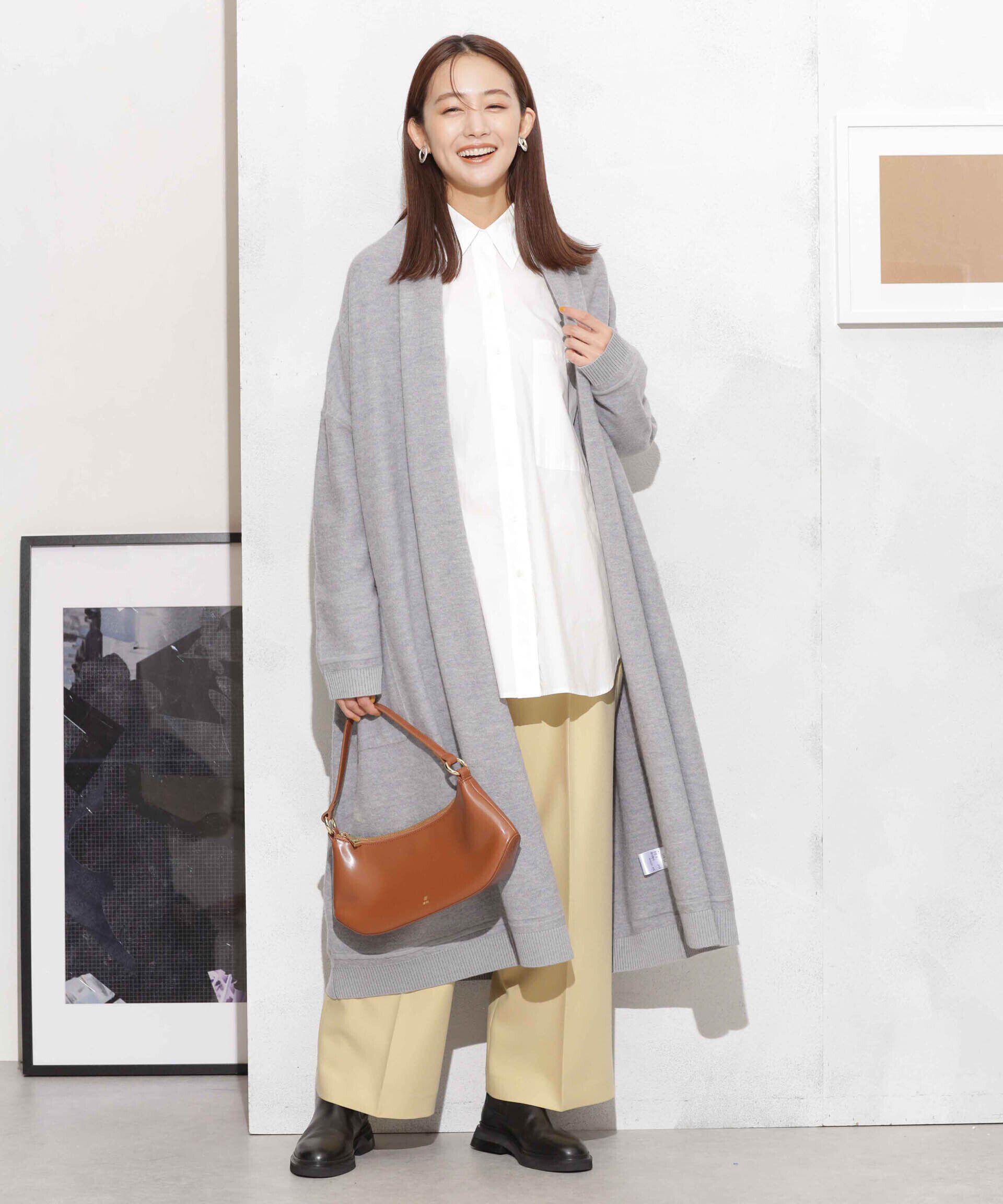 nano･universe「ウール圧縮ニットガウン」|ニット・セーター|