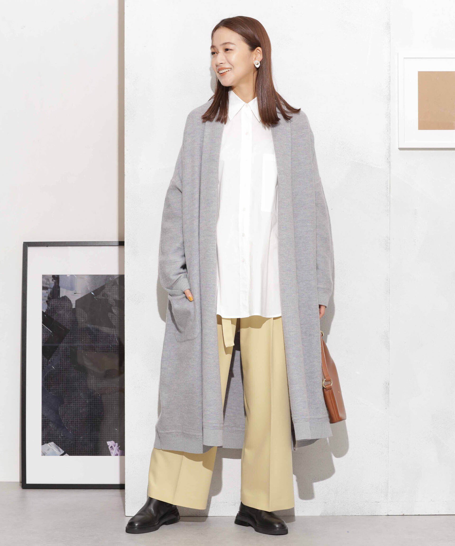 nano･universe「ウール圧縮ニットガウン」|ニット・セーター|