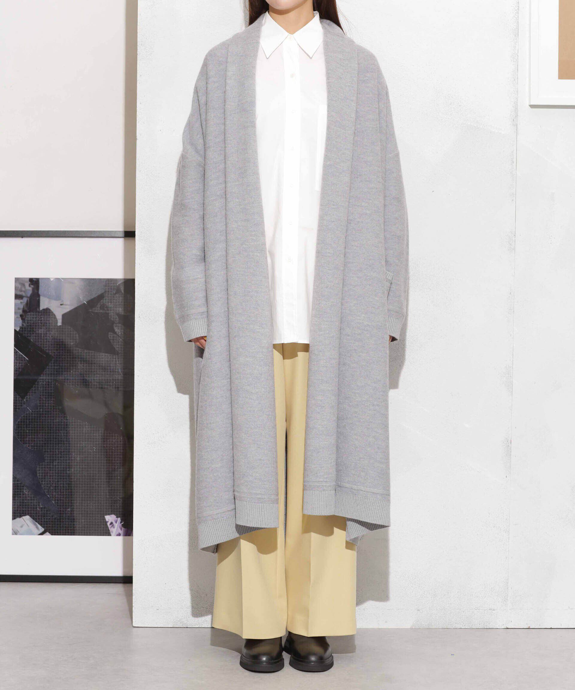 nano･universe「ウール圧縮ニットガウン」|ニット・セーター|