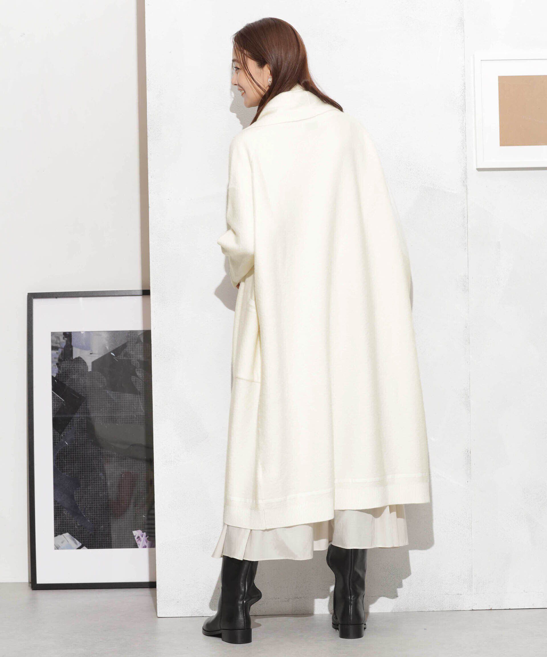 nano･universe「ウール圧縮ニットガウン」|ニット・セーター|