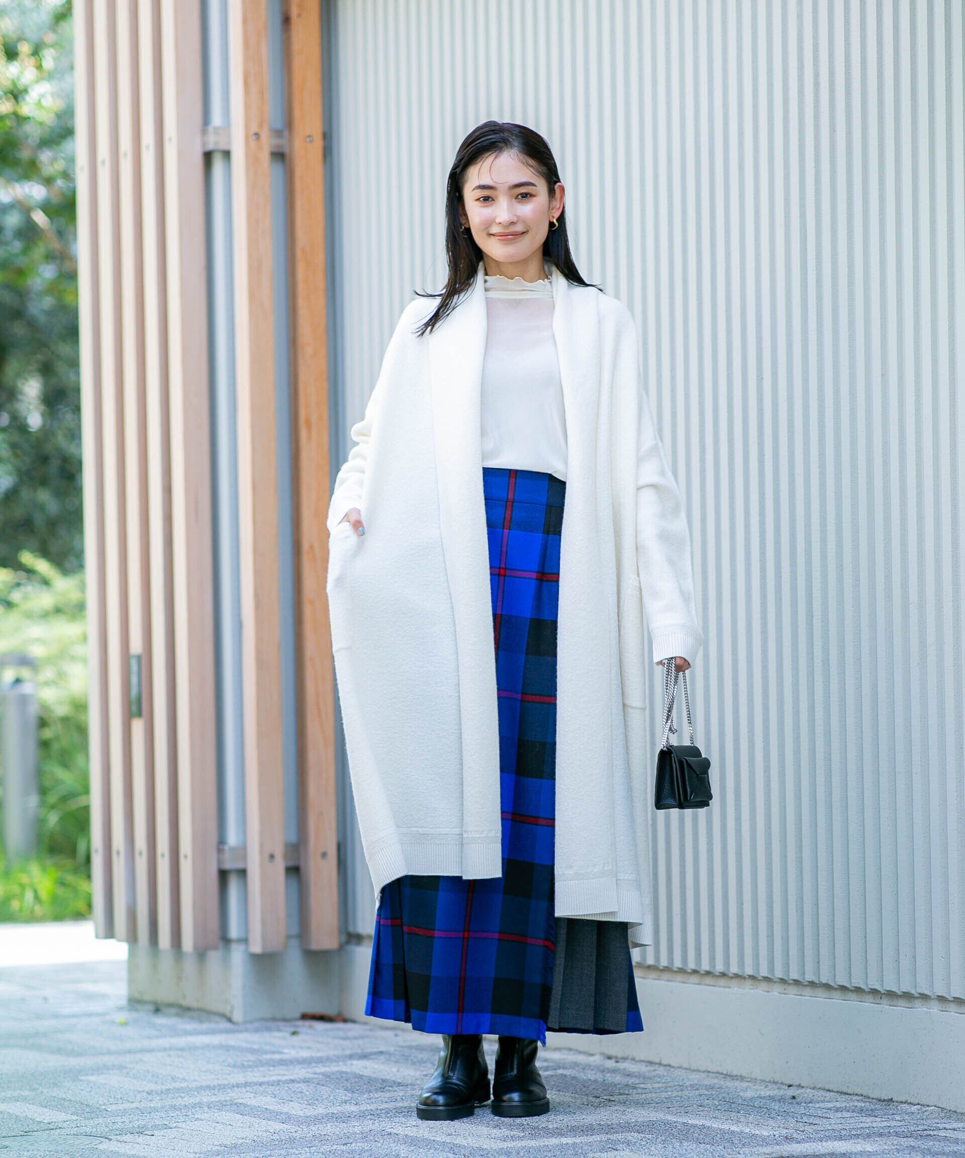 nano･universe「ウール圧縮ニットガウン」|ニット・セーター|