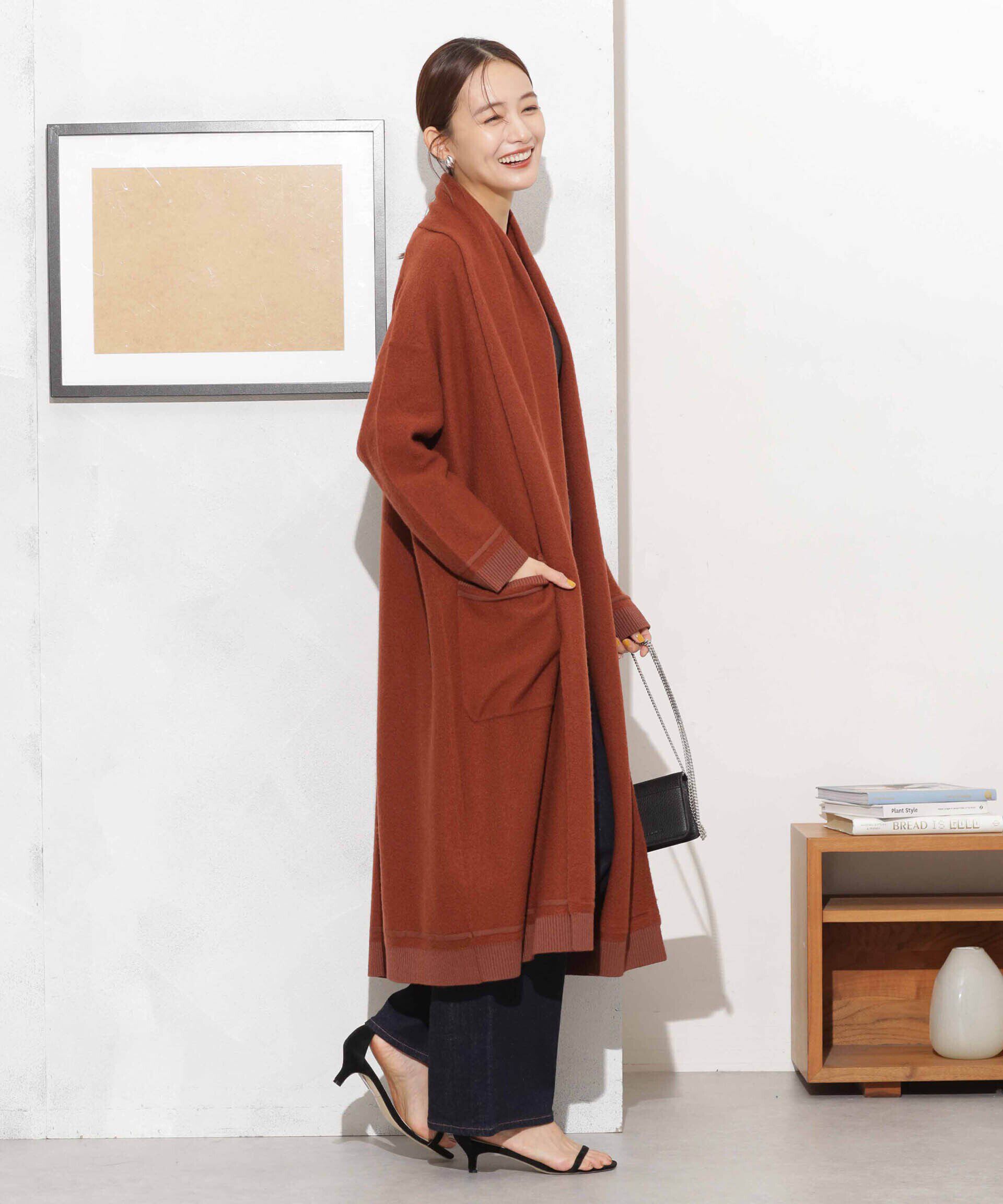 nano･universe「ウール圧縮ニットガウン」|ニット・セーター|