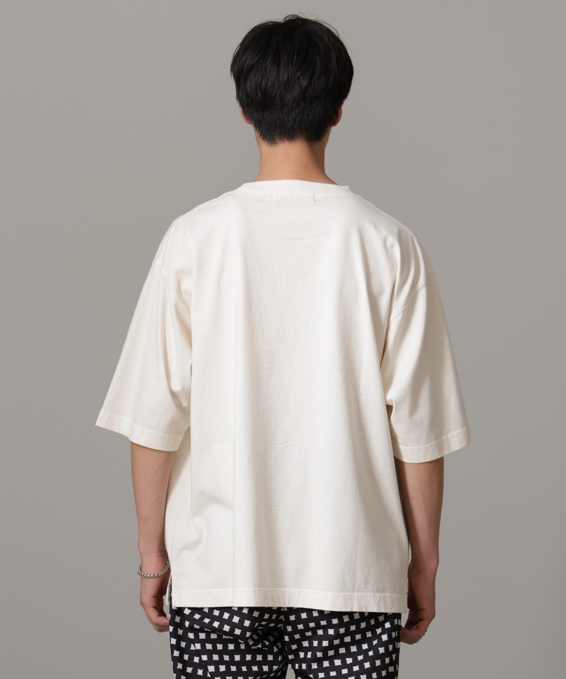 nano･universe「「NOT ALL」オーバーダイTシャツ 半袖」|Tシャツ・カットソー|