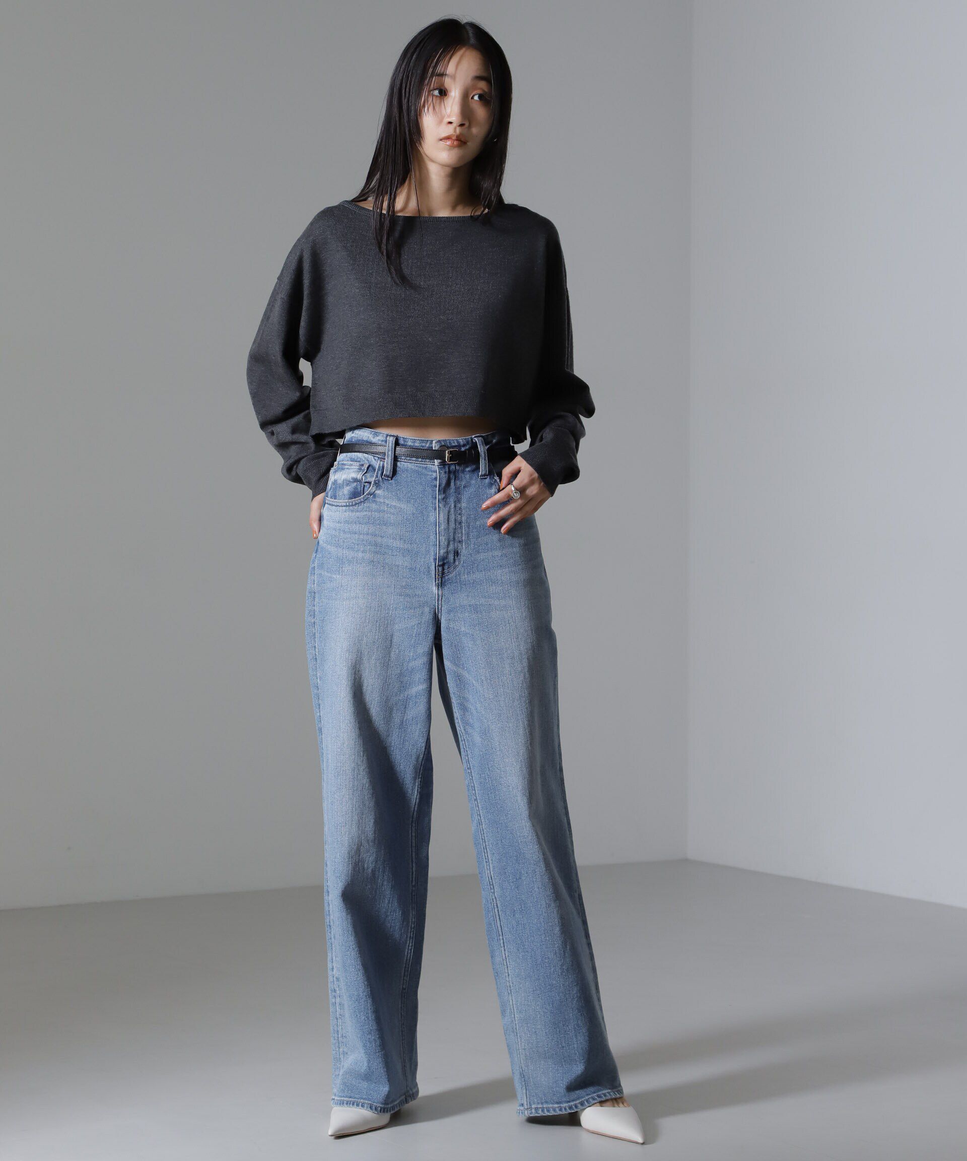 nano･universe「クロップドニットセットワンピース 24AW」|ワンピース|