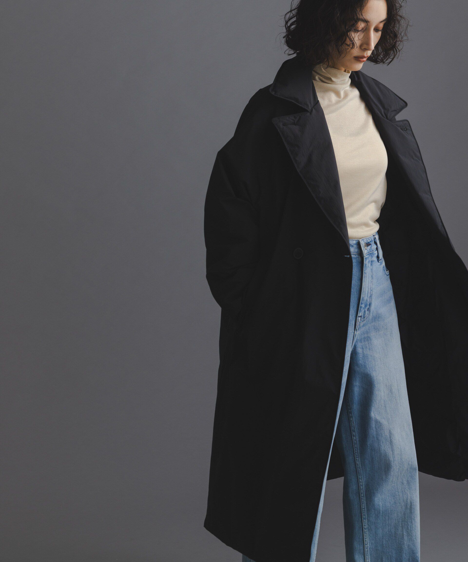 nano･universe「「西川ダウン(R)」リバーシブルライトコート」|ダウン|