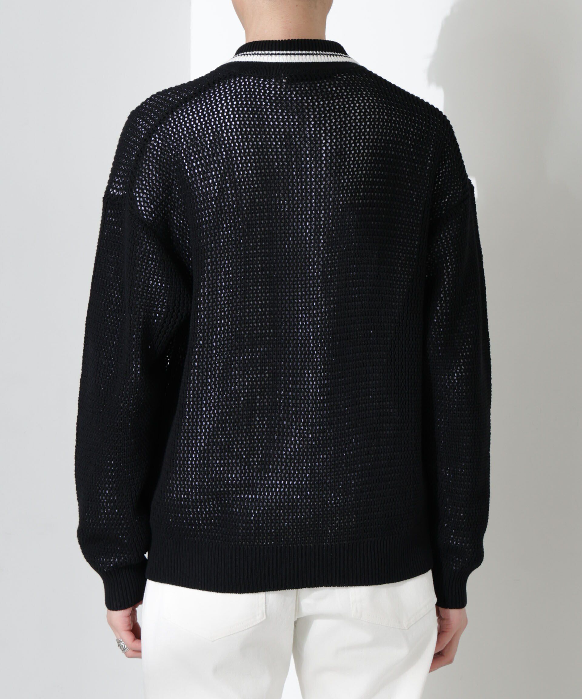 nano･universe「ローゲージ ニットポロ」|ニット・セーター|