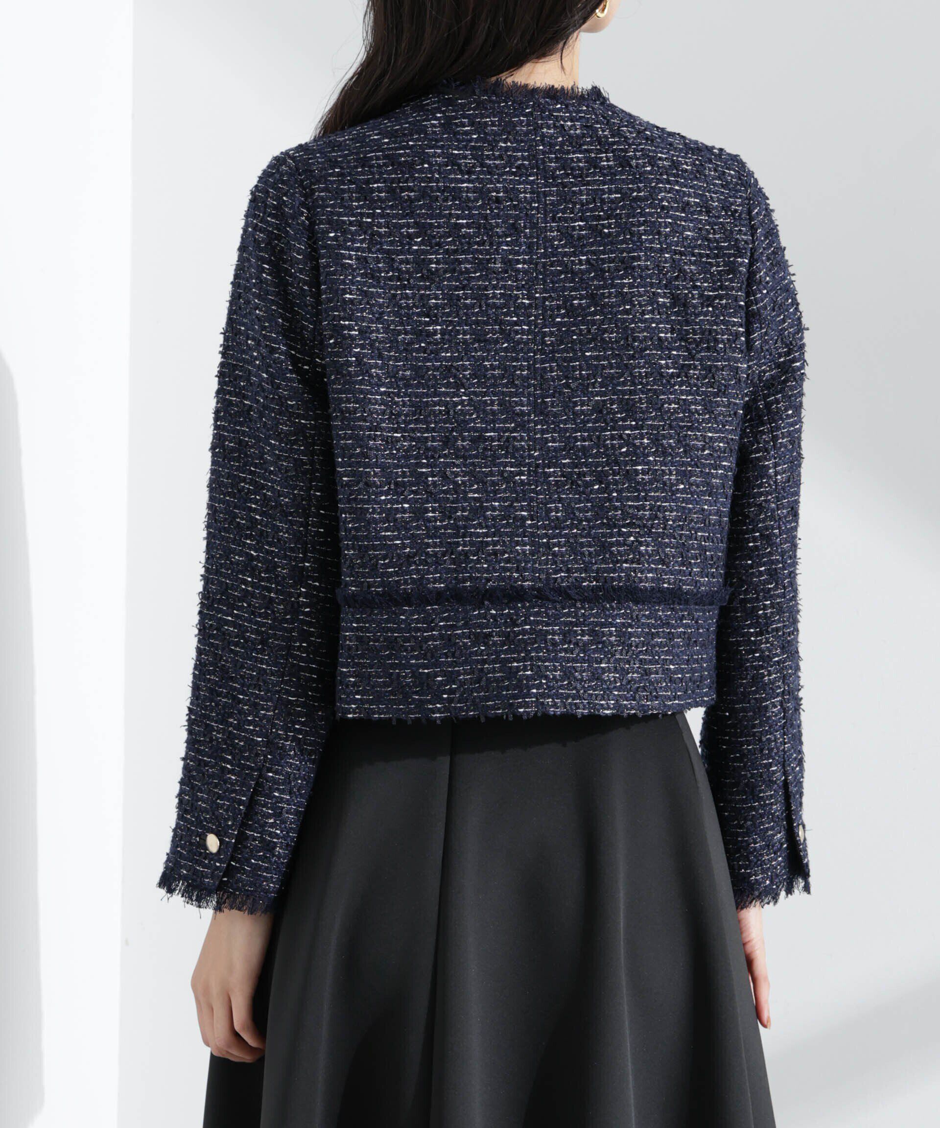 nano･universe「コンパクトツィードジャケット」|テーラードジャケット|