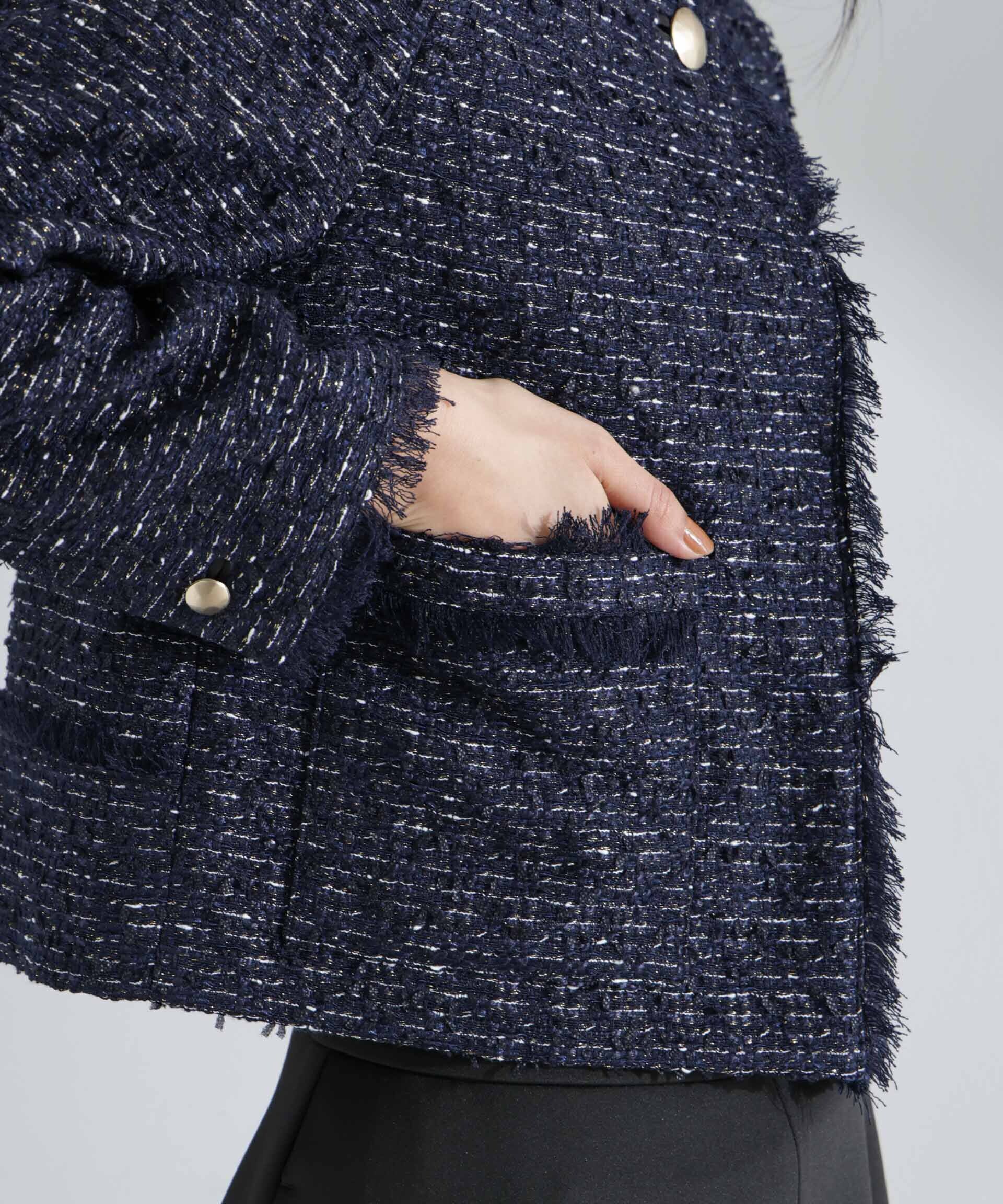 nano･universe「コンパクトツィードジャケット」|テーラードジャケット|