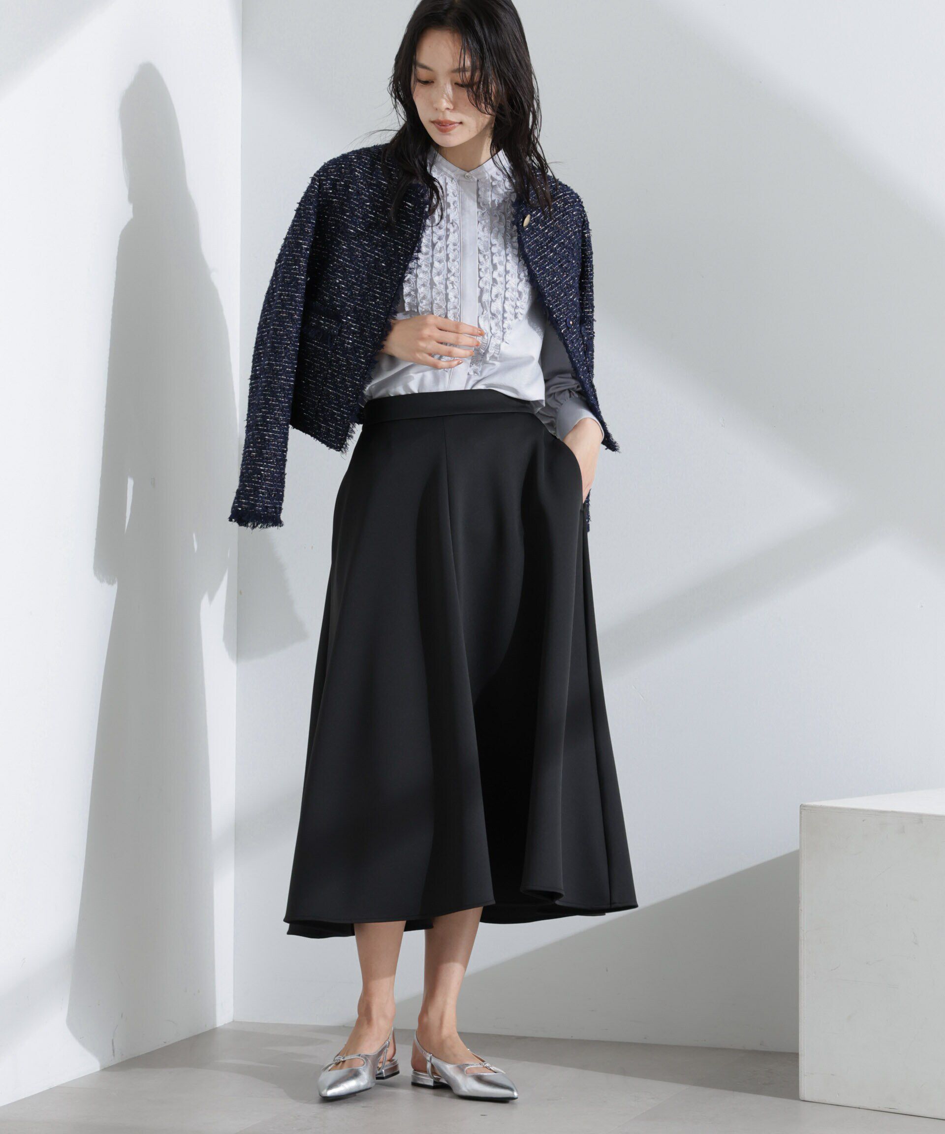 nano･universe「フリルブラウス」|シャツ・ブラウス|