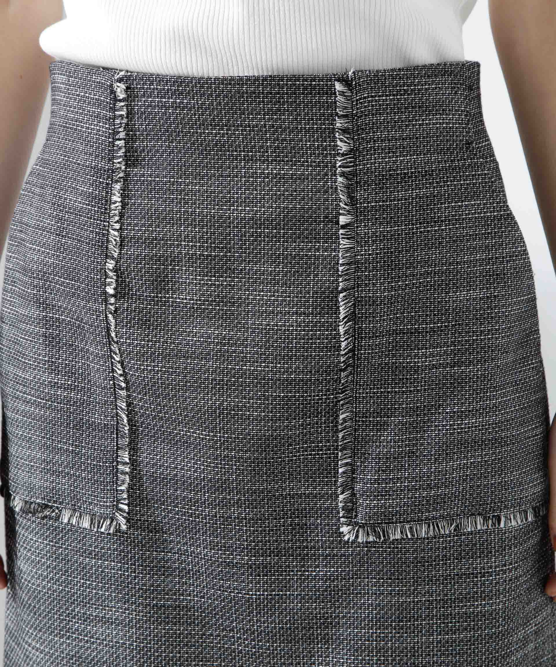 nano･universe「フリンジアウトポケットIラインスカート」|スカート|