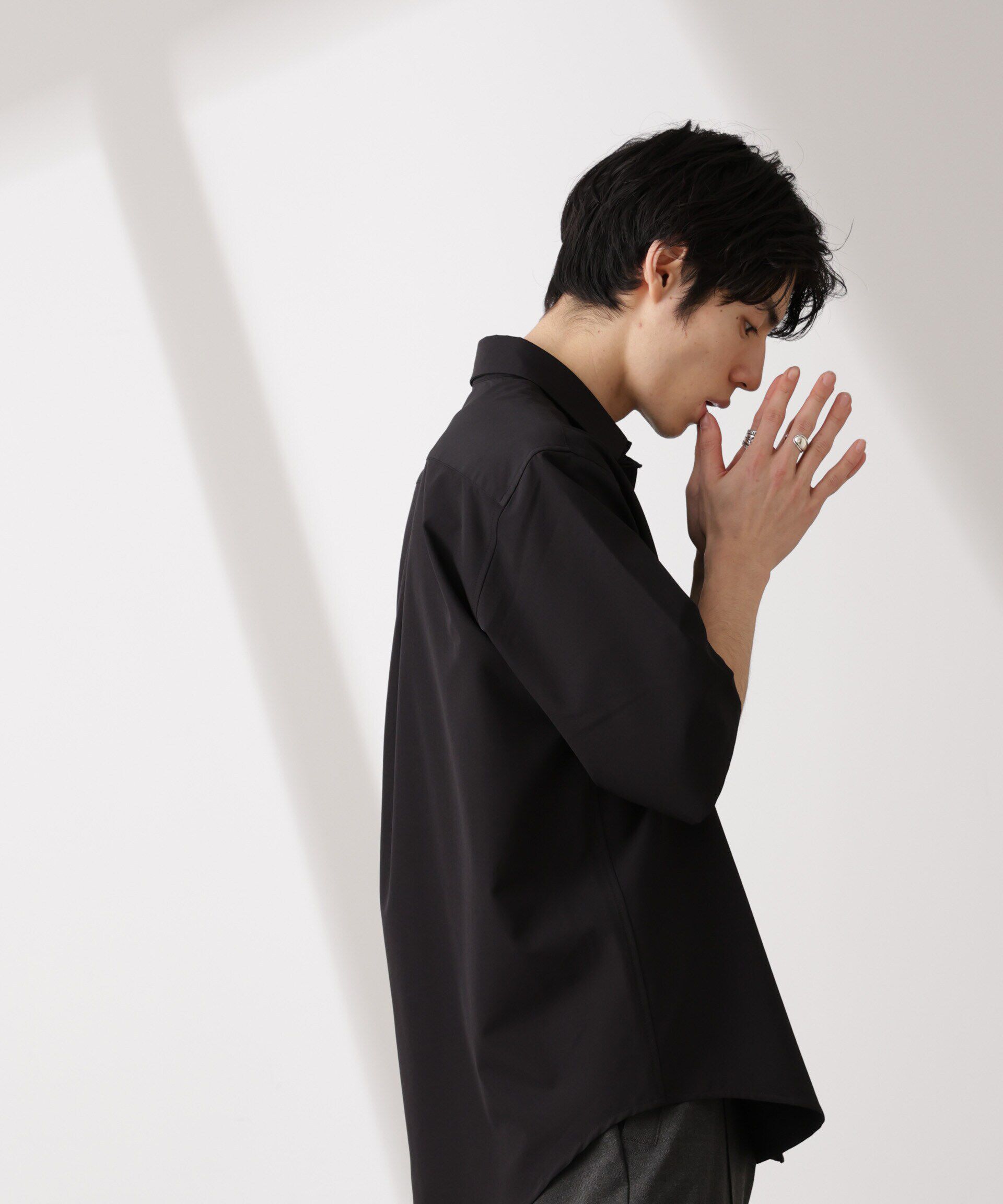 nano･universe「ライトウェイトストレッチ シャツ半袖」|シャツ・ブラウス|