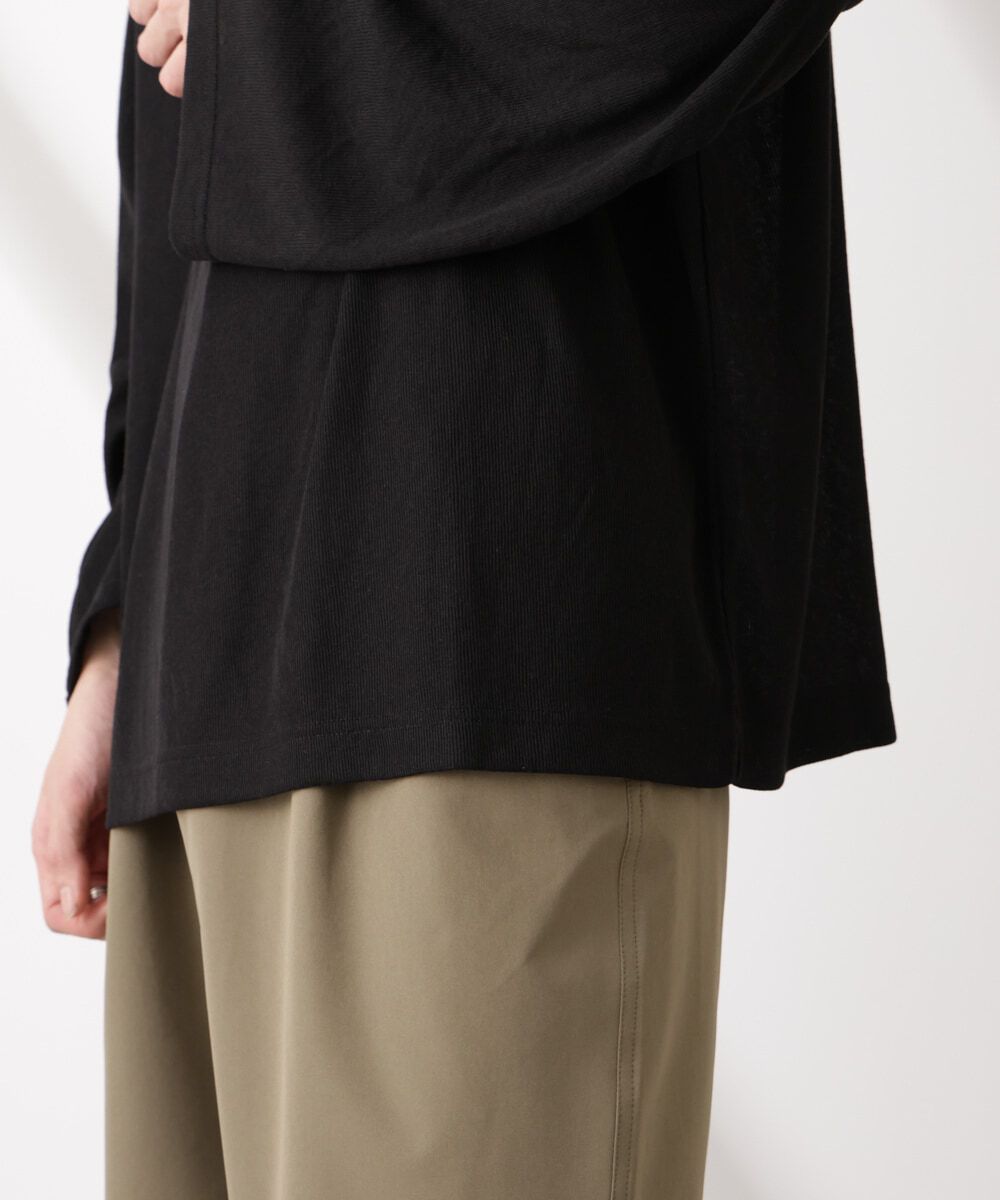 nano･universe「WEB限定/セミシアークルーネックプルオーバー 長袖」|Tシャツ・カットソー|