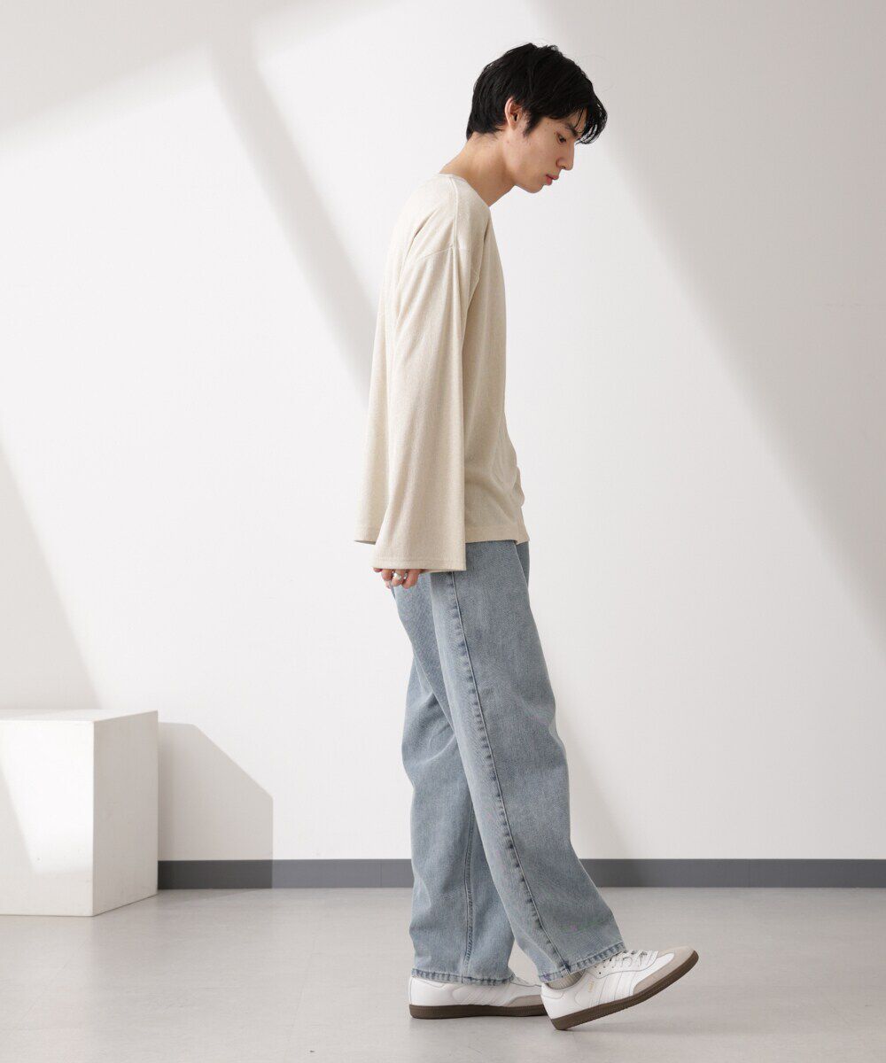 nano･universe「WEB限定/セミシアークルーネックプルオーバー 長袖」|Tシャツ・カットソー|