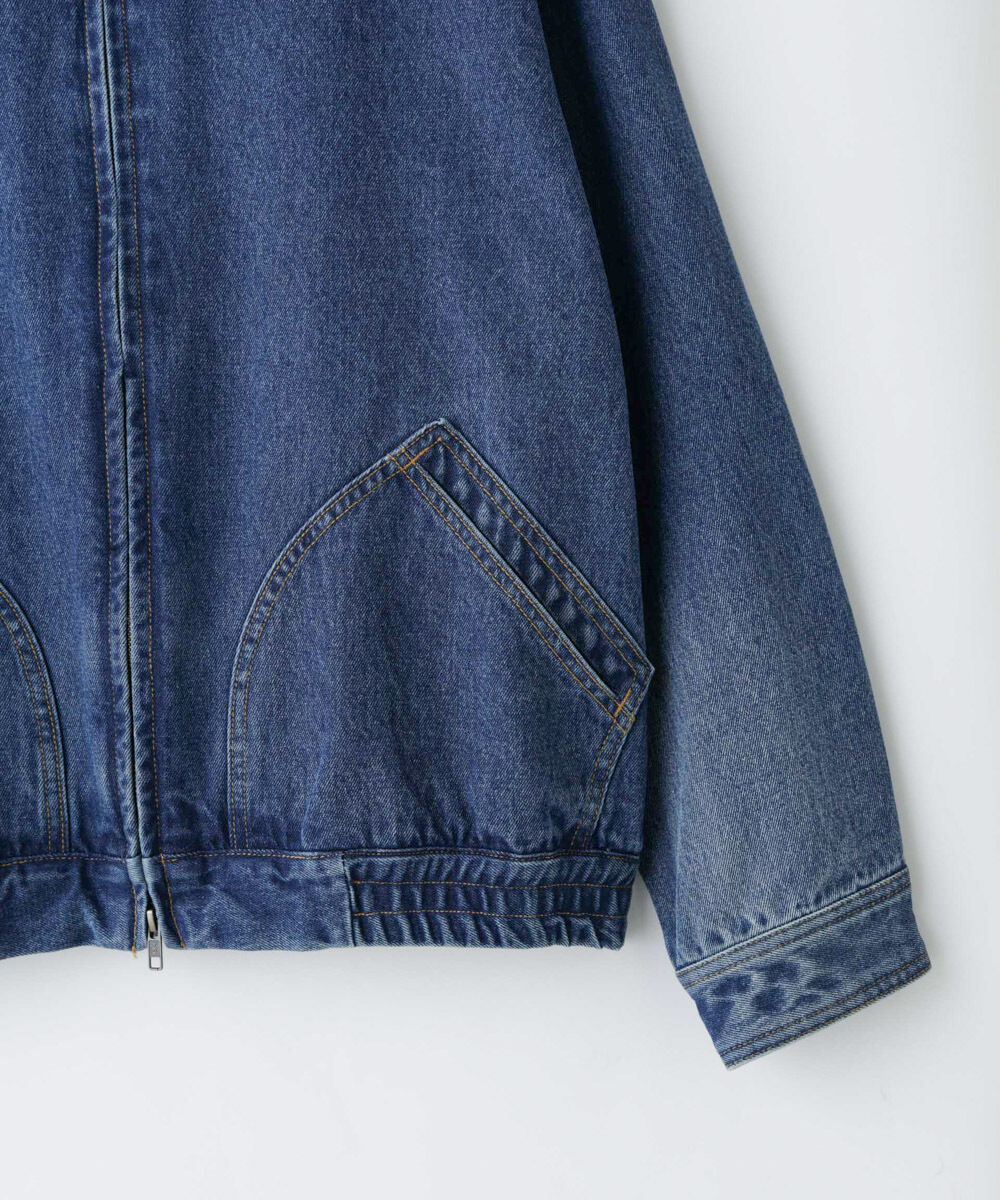 nano･universe「「HOTEL PALACE」オテルパラス 11.5ozバイオブリーチデニムブルゾン」|ブルゾン・スタジャン|