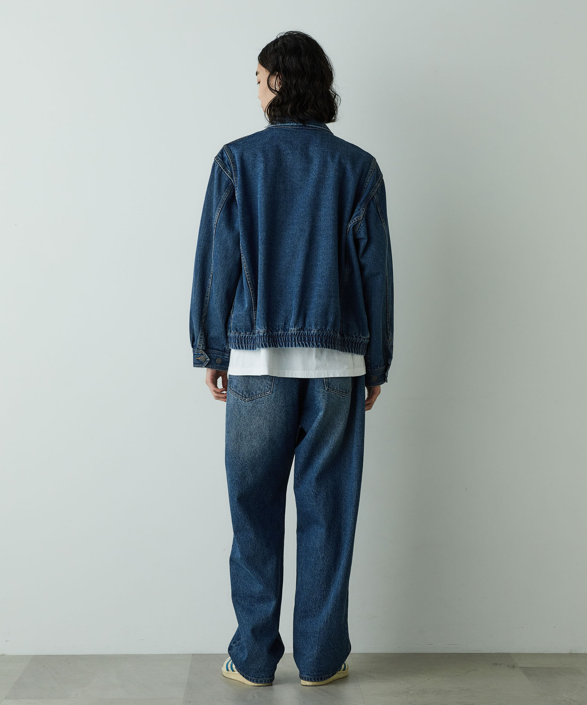 nano･universe「「HOTEL PALACE」オテルパラス 11.5ozバイオブリーチデニムブルゾン」|ブルゾン・スタジャン|