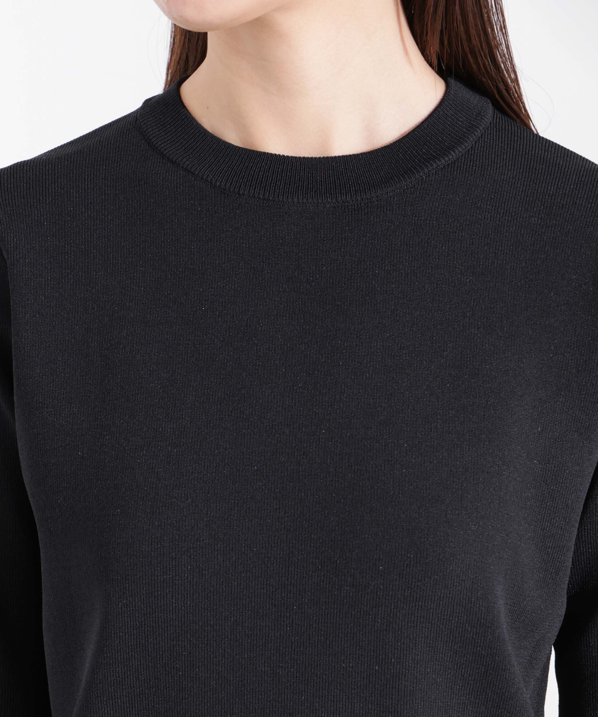 nano･universe「洗濯機洗い可UVカット接触冷感半袖ニット」|ニット・セーター|