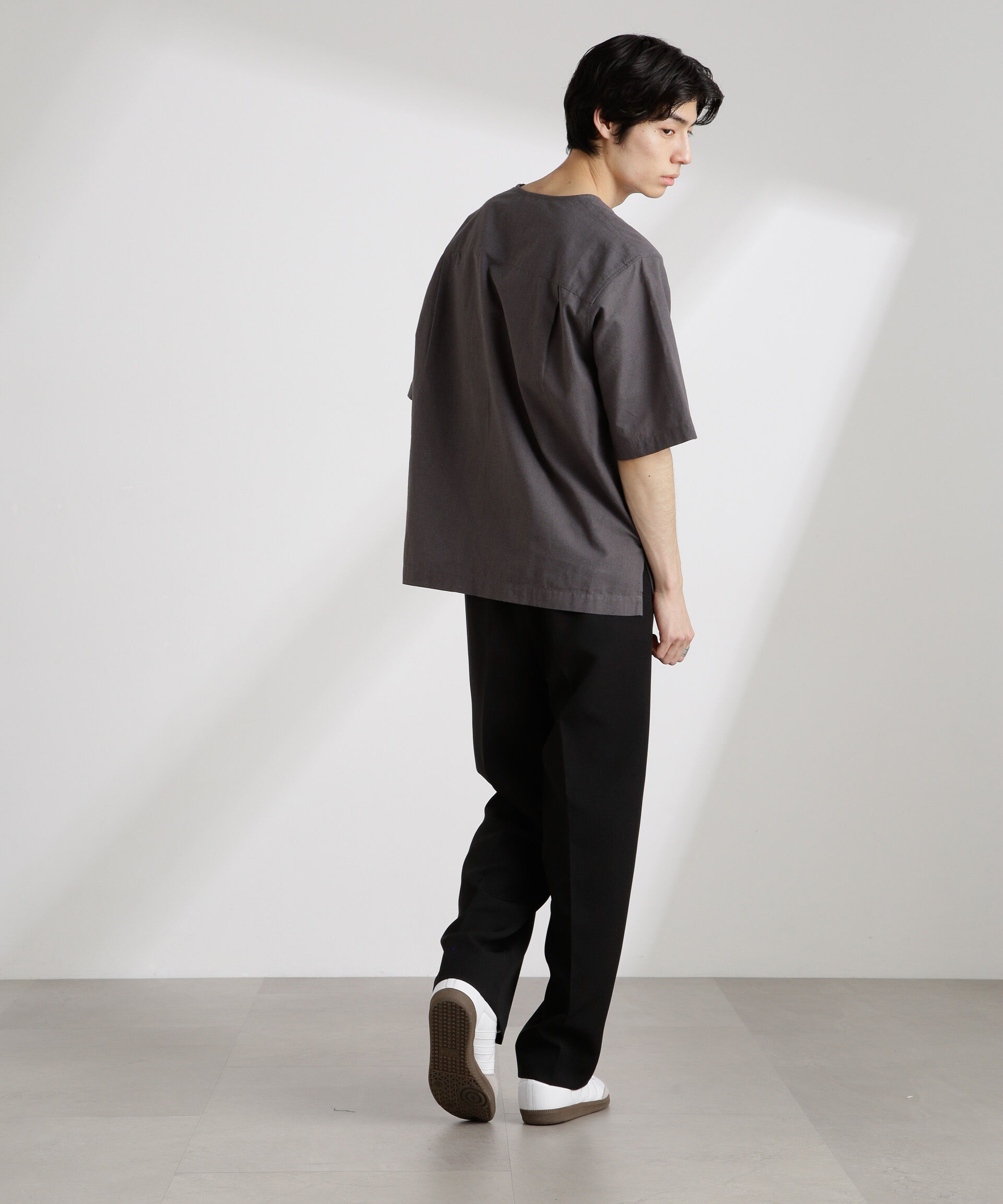 nano･universe「クールマックスリネン プルオーバーシャツ」|シャツ・ブラウス|