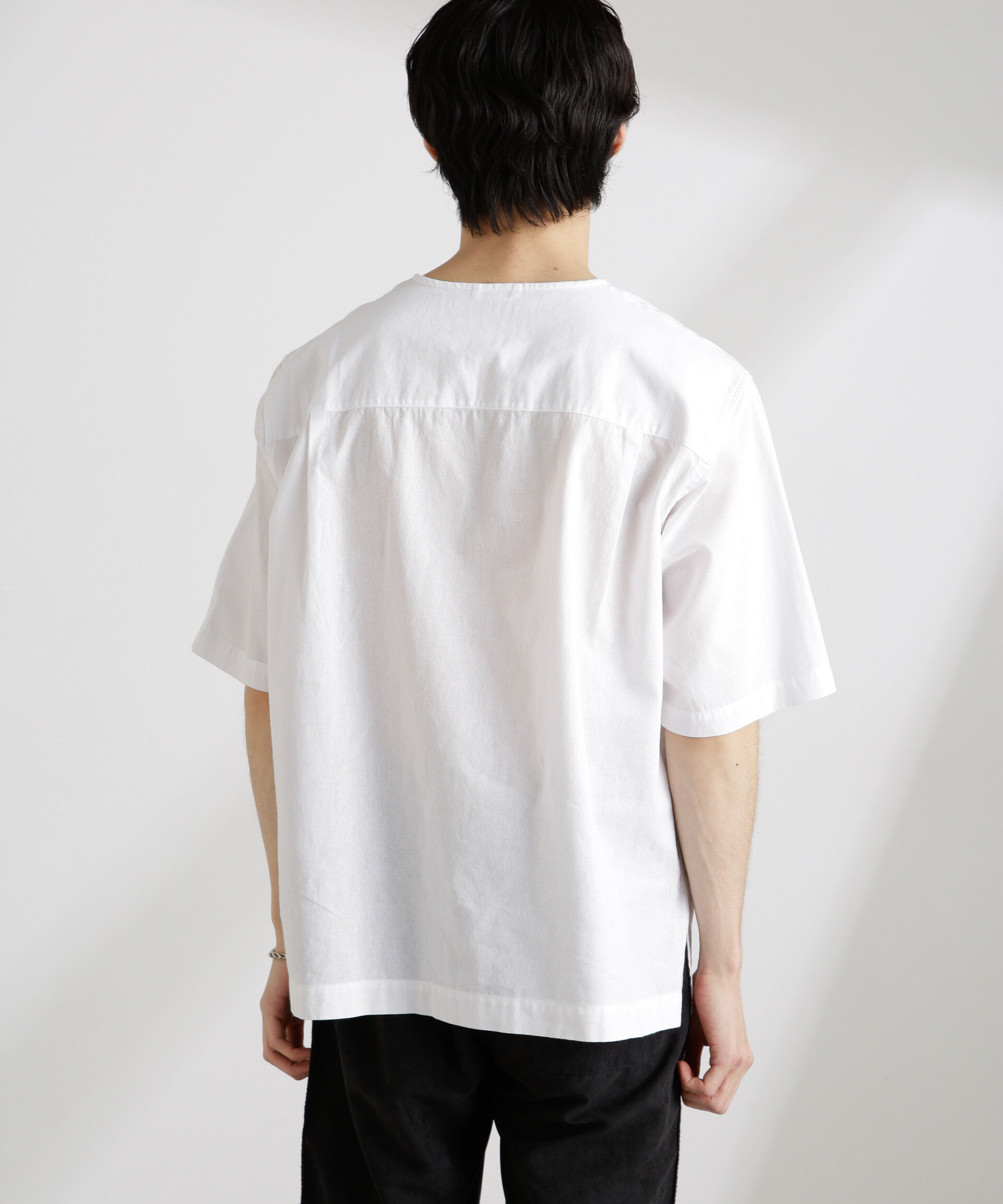 nano･universe「クールマックスリネン プルオーバーシャツ」|シャツ・ブラウス|