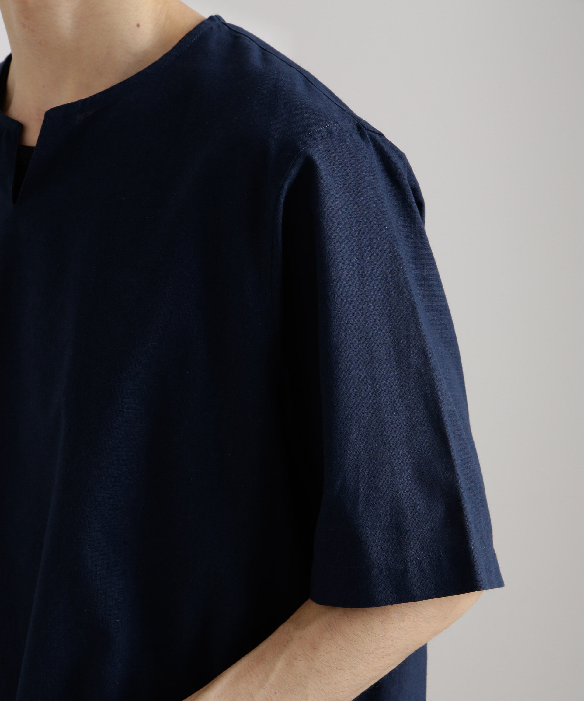 nano･universe「クールマックスリネン プルオーバーシャツ」|シャツ・ブラウス|