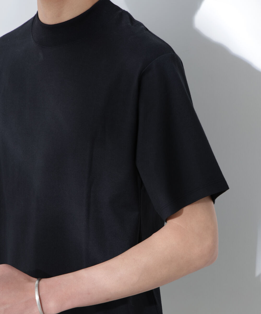 nano･universe「Anti Soaked(R)  汗染み防止 モックネックレギュラーシルエットTシャツ」|Tシャツ・カットソー|