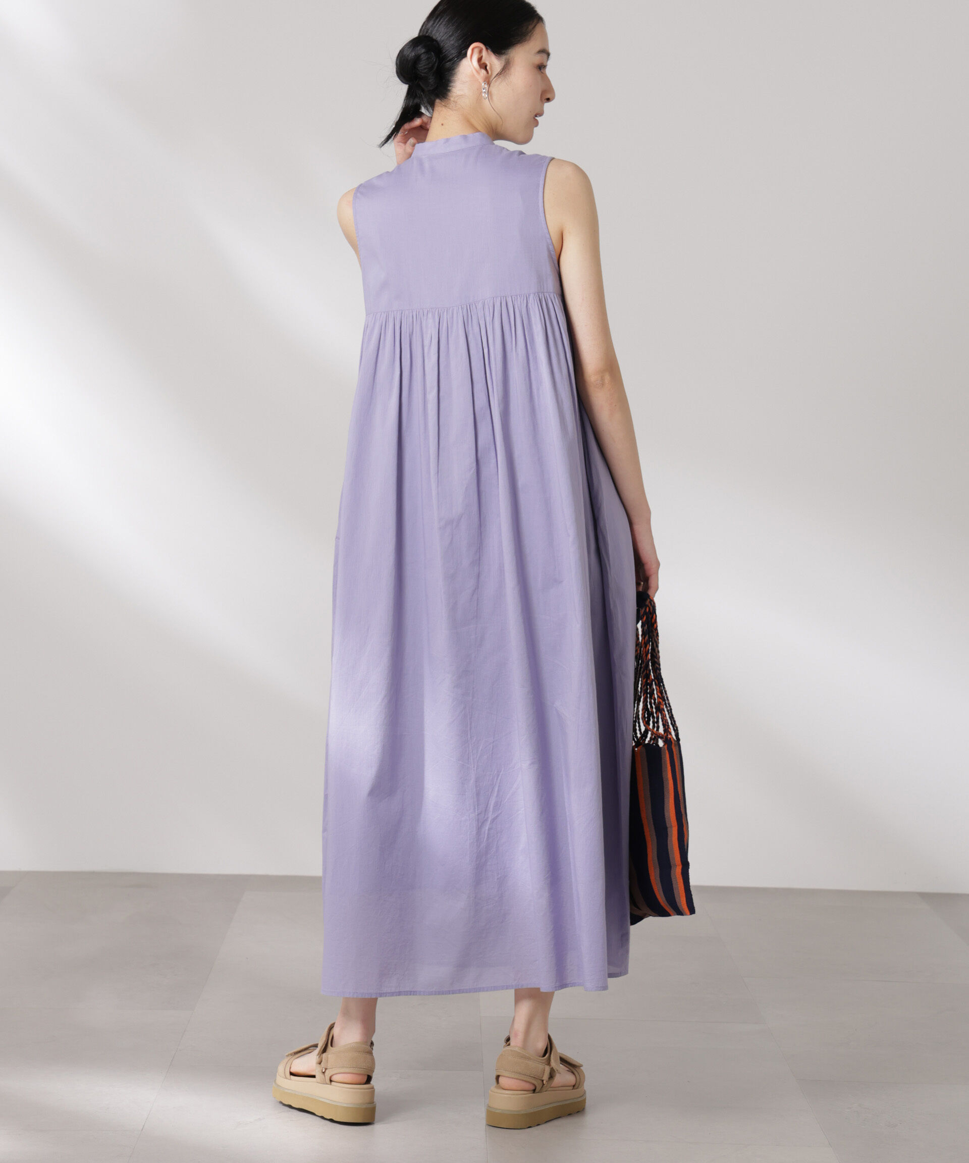 nano･universe「made in india コットンノースリーブワンピース」|ワンピース|