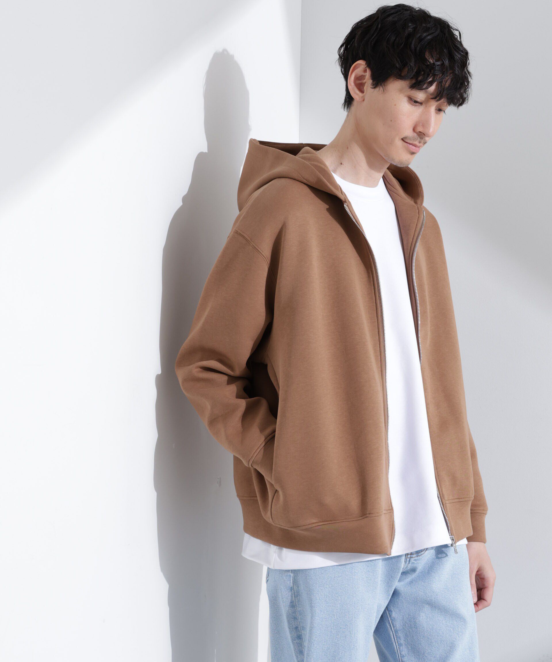  「ダンボール フードブルゾン」|ブルゾン・スタジャン|モカベージュ7