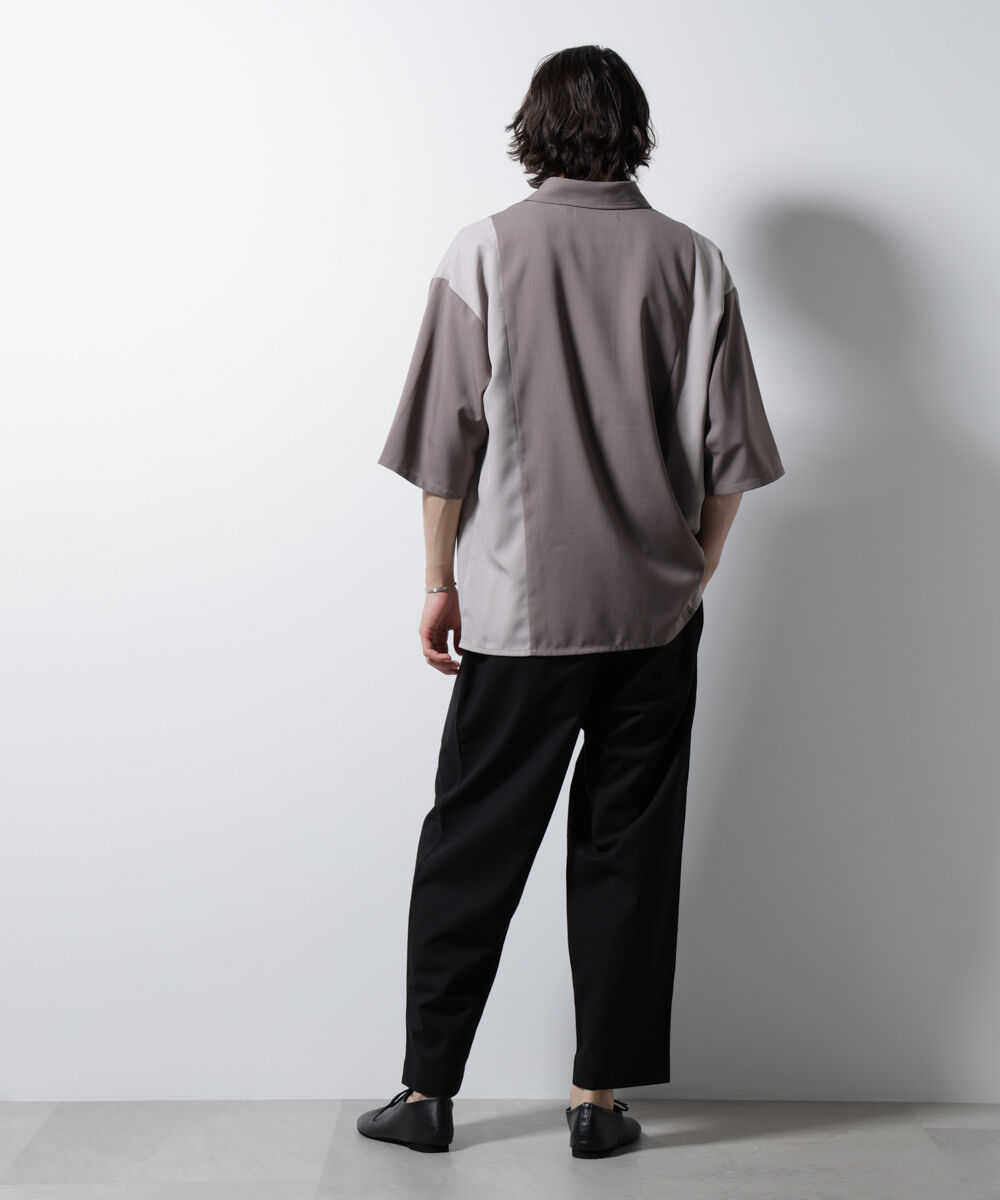 nano･universe「パネル切替バイカラーシャツ」|シャツ・ブラウス|