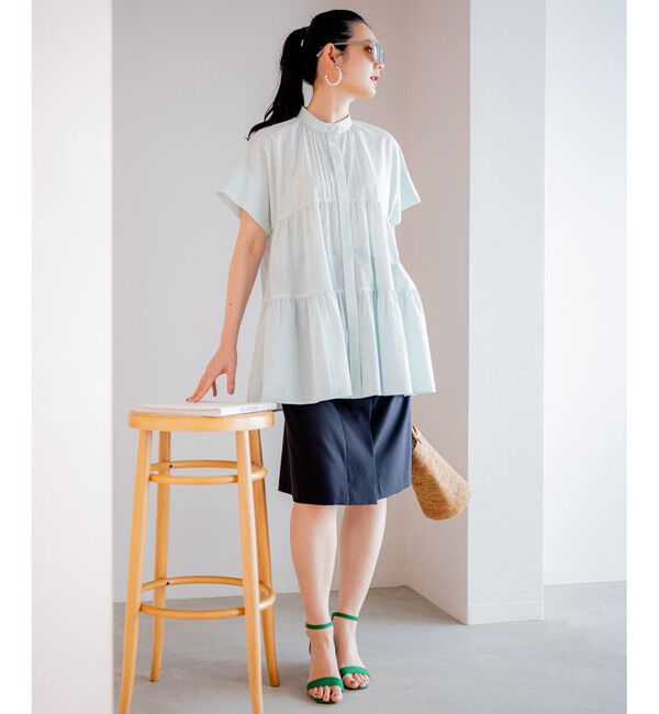 組曲「【ベルト付】リネン混オックスストレッチ キュロットパンツ」|キュロット|