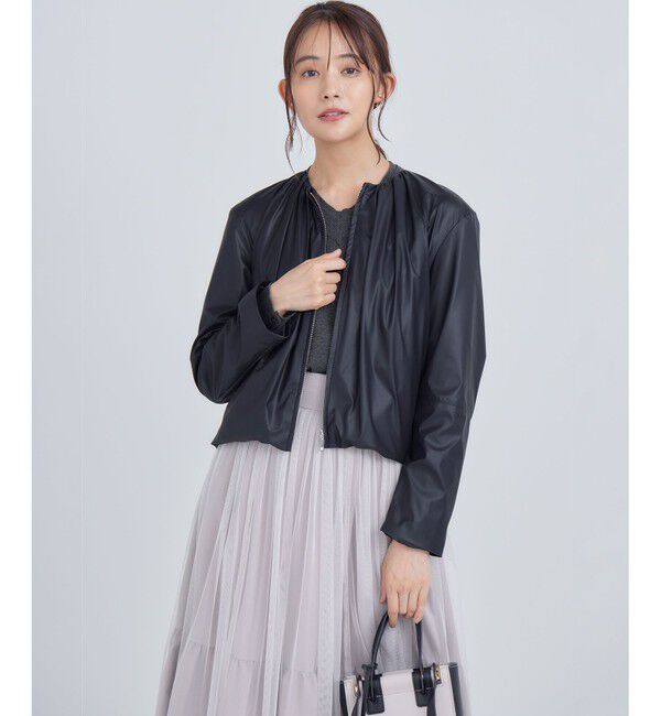 組曲「レザーライクライト ブルゾン」|ブルゾン・スタジャン|