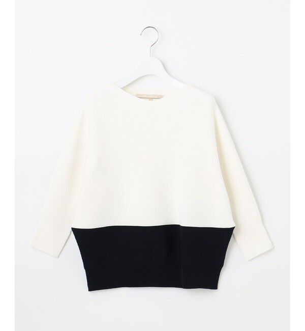 自由区「【洗える】コットンストレッチホールガーメント プルオーバーニット」|ニット・セーター|