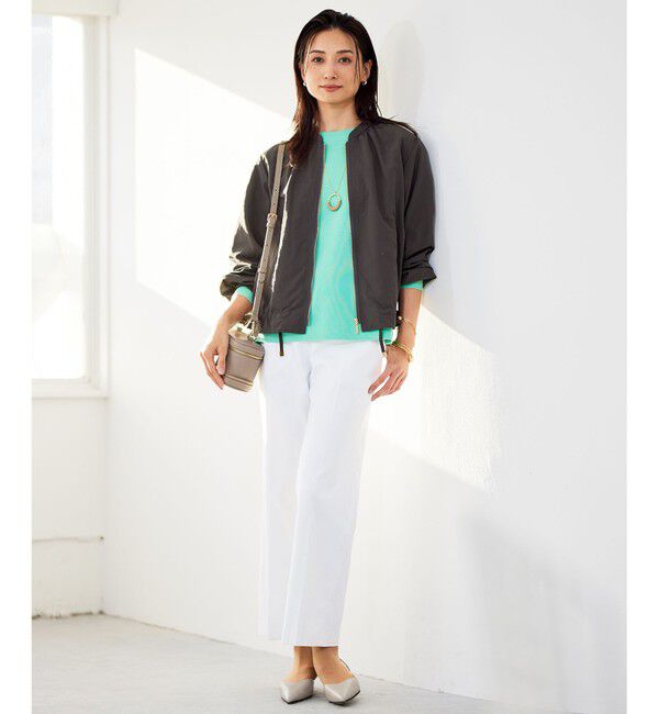 自由区「【WEB限定カラーあり・洗える】ドライコットンハイゲージプルオーバー ニット」|ニット・セーター|