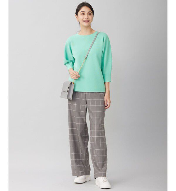 自由区「【WEB限定カラーあり・洗える】ドライコットンハイゲージプルオーバー ニット」|ニット・セーター|