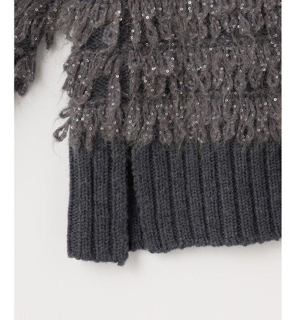 自由区「【PREMIUM KNIT COLLECTION】スパンコールコンビ ニット」|ニット・セーター|