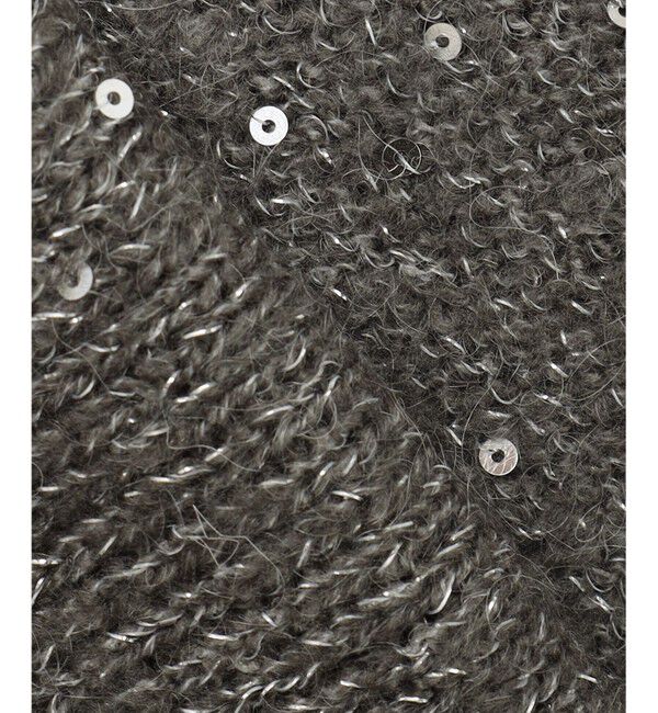 自由区「【アンサンブル対応・洗える】スパンコールプルオーバー ニット」|ニット・セーター|