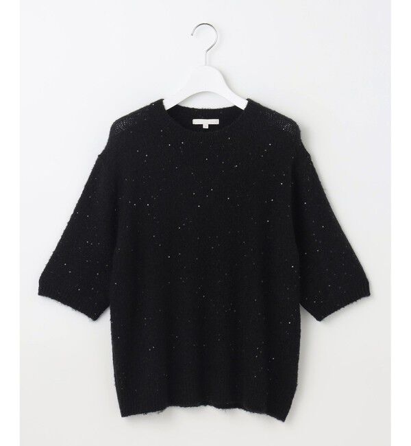 自由区「【アンサンブル対応・洗える】スパンコールプルオーバー ニット」|ニット・セーター|