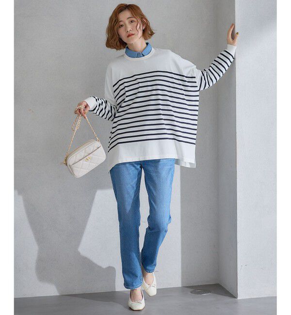 23区「【CLASSY.6月号掲載】23区DENIM ボーイフィット パンツ」|デニム|