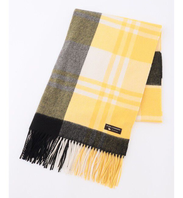 23区「カシミヤ チェック柄 ストール」|ストール|