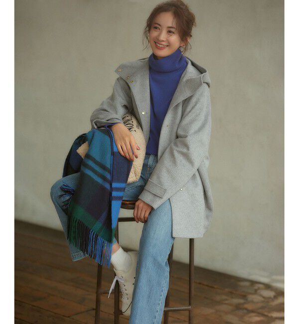 23区「カシミヤ チェック柄 ストール」|ストール|