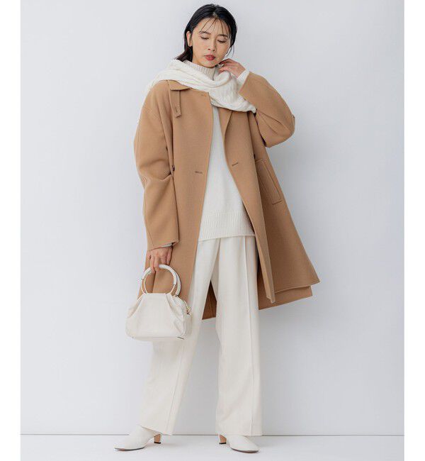 23区「【洗える】ウールカシミヤ ハイネック ニット」|ニット・セーター|