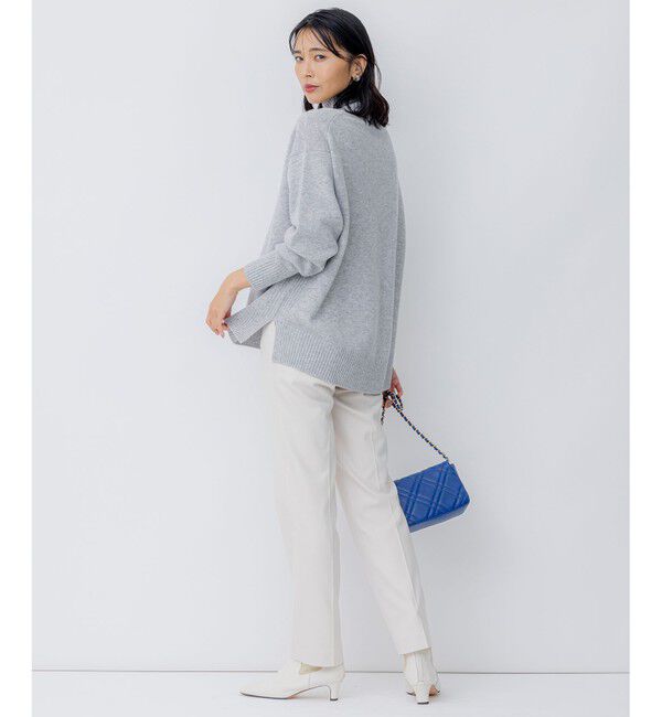 23区「【洗える】ウールカシミヤ ハイネック ニット」|ニット・セーター|