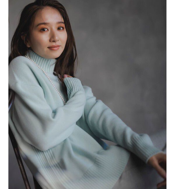 23区「【洗える】ウールカシミヤ ハイネック ニット」|ニット・セーター|ｽﾓｰｷｰｸ