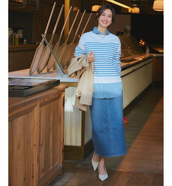 23区「【Oggi4月号掲載/洗える】23区DENIM ストレッチ デニムスカート」|スカート|
