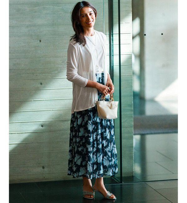 23区「【洗える】Ratti シャドーフラワープリント スカート」|スカート|