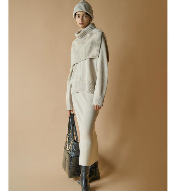 23区「【洗える】カシミヤブレンド ニット ネックウォーマー」|その他|